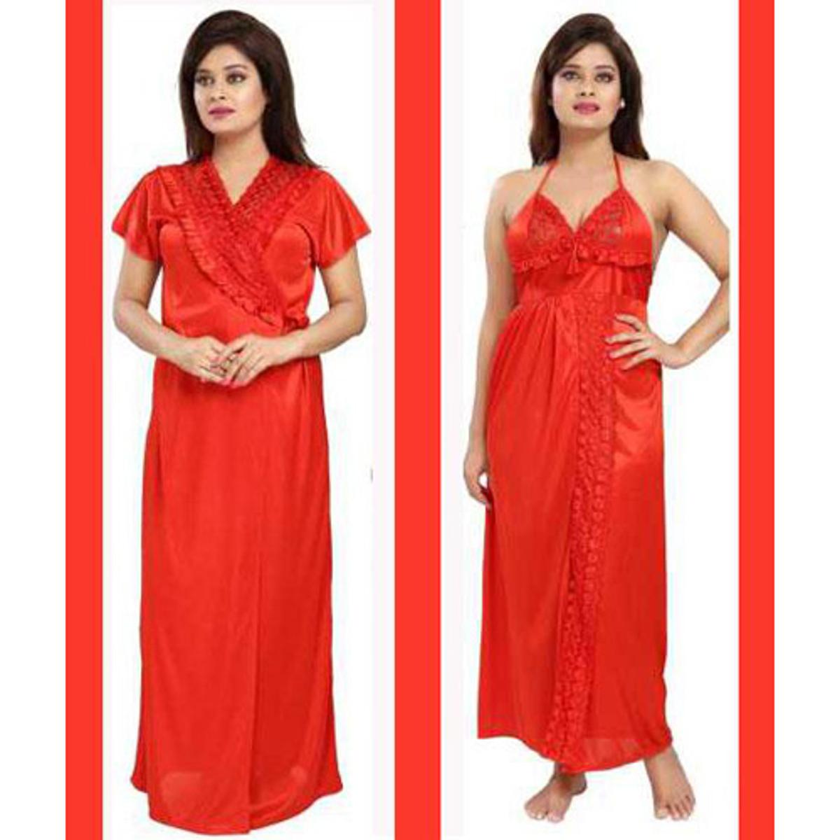 Picture of Night Dress (Nightly) 2 Part Long Indian