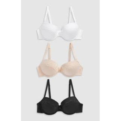 Picture of comfortable spendex  stylish  push up foam Bra 3pis
