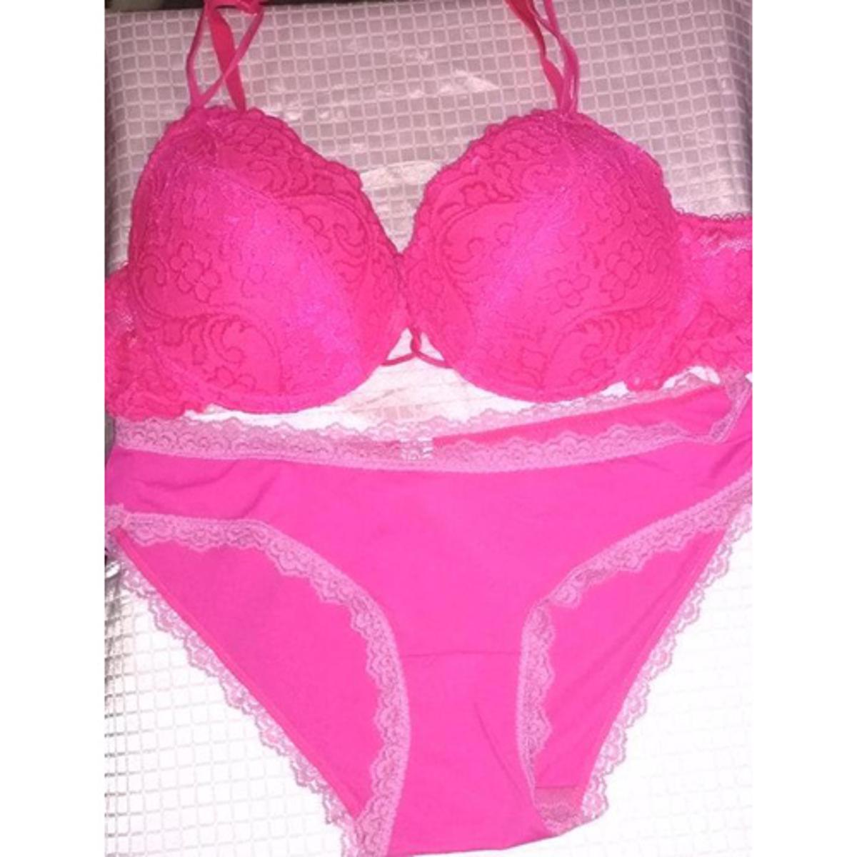 Picture of Meganta comfortable foam net Bra and Panty Set For Women