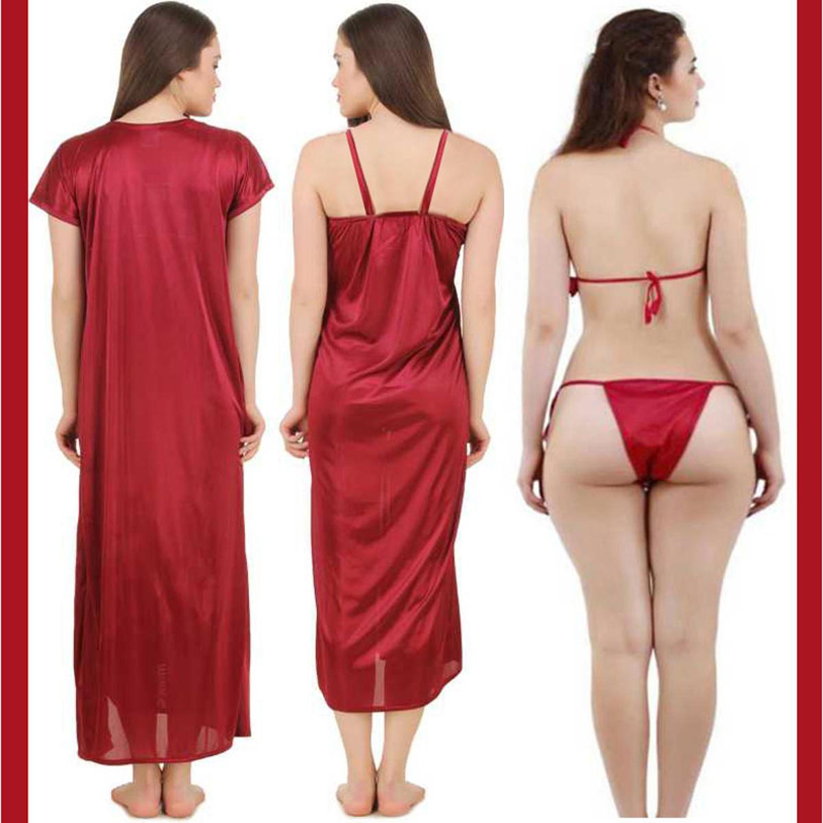 Picture of Night Dress (Nightly) 4 Part Long Indian