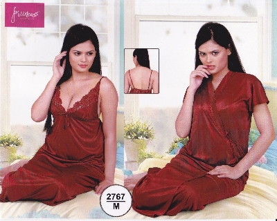 Picture of Night Dress (Nightly) 2 Part Long Indian