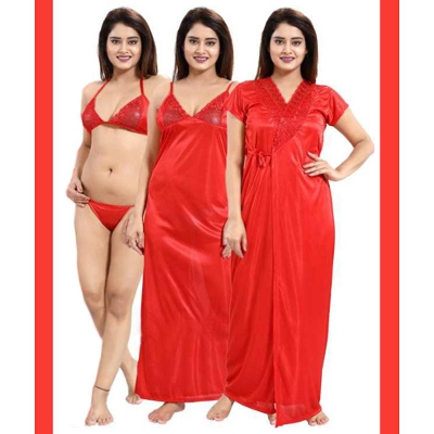 Picture of Night Dress (Nightly) 4 Part Long Indian