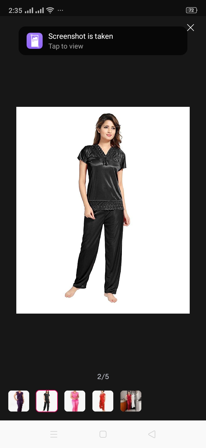Picture of nighty for women  top set