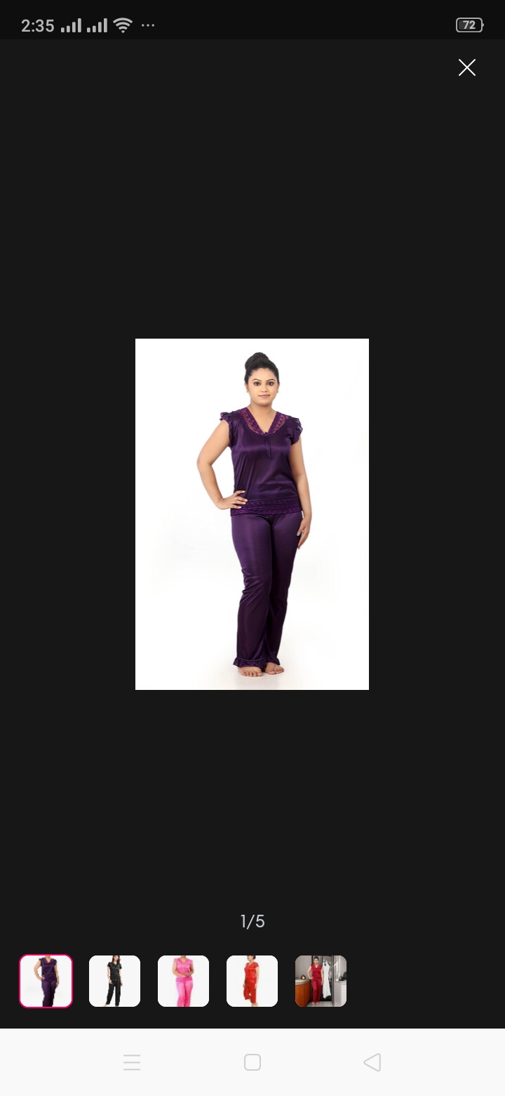 Picture of nighty for women  top set