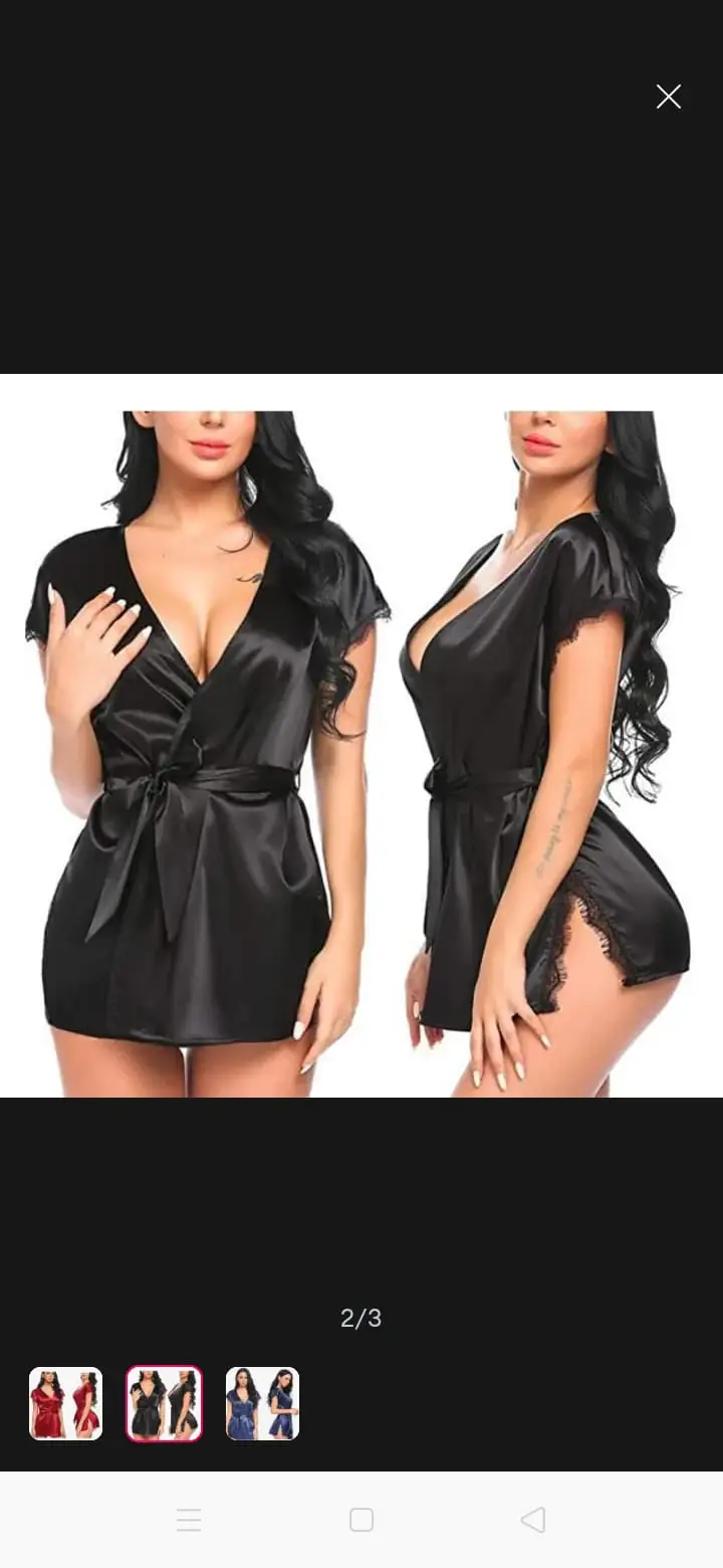 Picture of Secret Nighty 3-Piece Set - Comfortable and Sexy Nightwear for Women