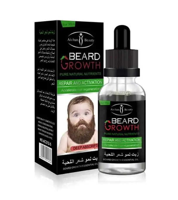 Picture of Natural Organic Beard Growth Oil for Men- 30ml