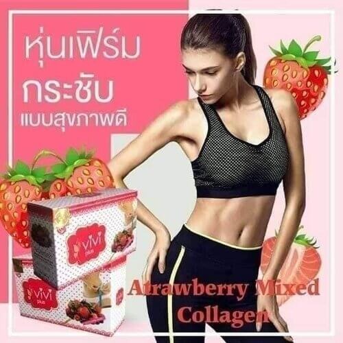 Picture of ViVi Gluta Pink Plus Slimming Juice Supplement Product- Thailand