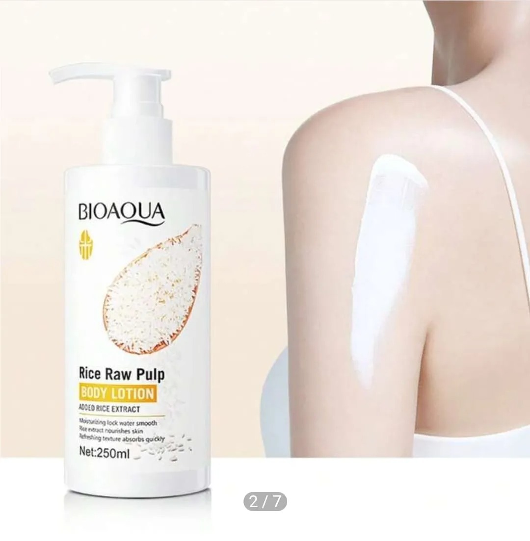 Picture of BIOAQUA Rice Raw Pulp Body Lotion Moisturizing Lotion Brightening Body Lotion 250ml
