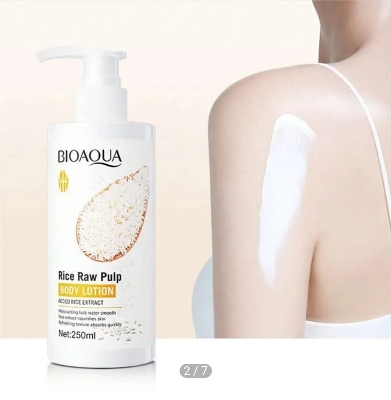 Picture of BIOAQUA Rice Raw Pulp Body Lotion Moisturizing Lotion Brightening Body Lotion 250ml
