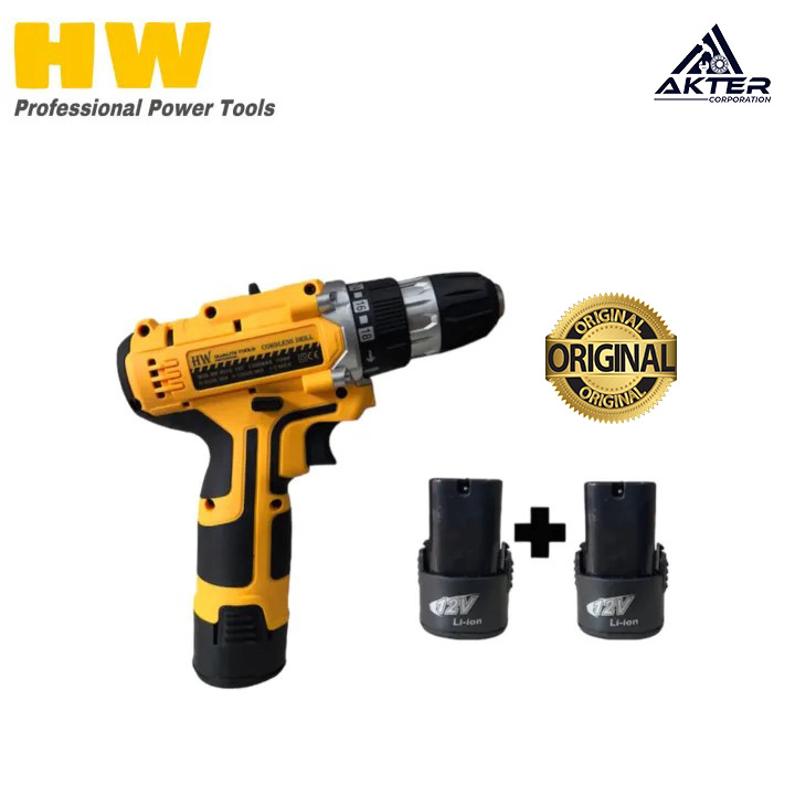 Picture of HW Cordless Drill Macine With 12V Double Battery - 10MM ( HW 6012 )