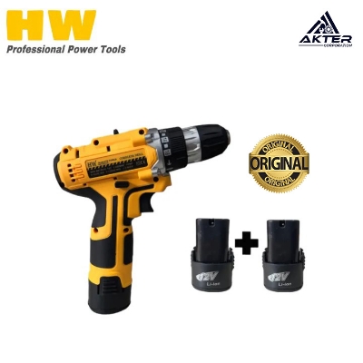 Picture of HW Cordless Drill Macine With 12V Double Battery - 10MM ( HW 6012 )