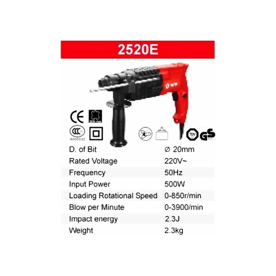Picture of Rotary Hammer Drill 500W 20mm ( KEN 2520E )