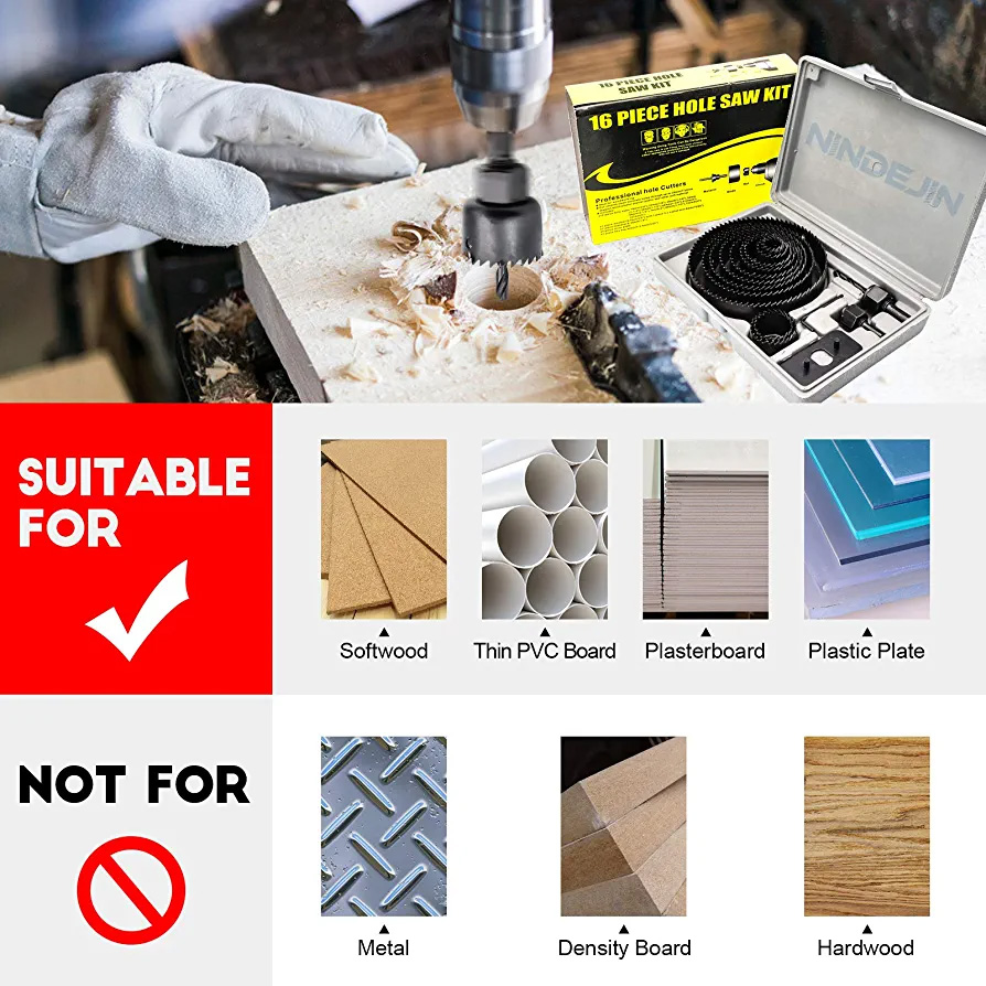 Picture of Hole Saw Set 16 PCS 19mm To 127mm