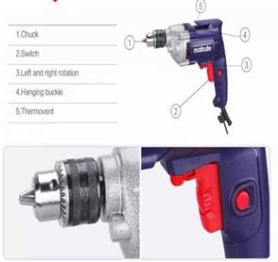 Picture of MAKUTE ELECTRIC DRILL ED009 550W 10 MM CHUCK SIZE HEAVY DUTY