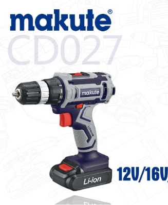 Picture of MAKUTE CORDLESS SCREW DRIVER/DRILL CD027 12V / 16V
