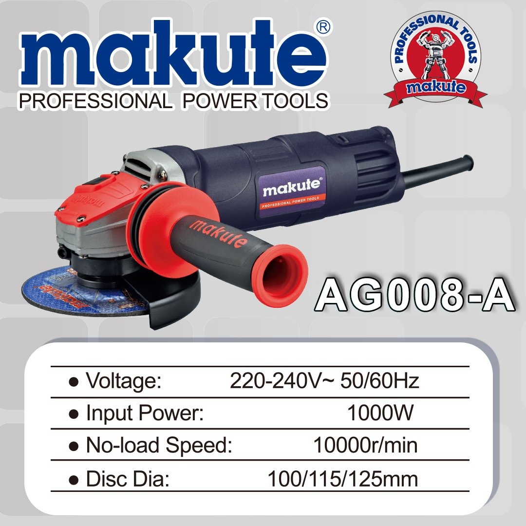 Picture of Makute Angle Grinder 4" 115mm 1000W ( AG 008-A )