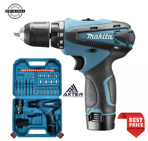 Picture of Makita Cordless Drill Machine Set - 25pcs With 12V Double Battery