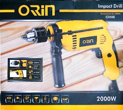 Picture of Electric Impact Drill Machine 2000W 13MM Reversible With Speed Control System - Orin Brand