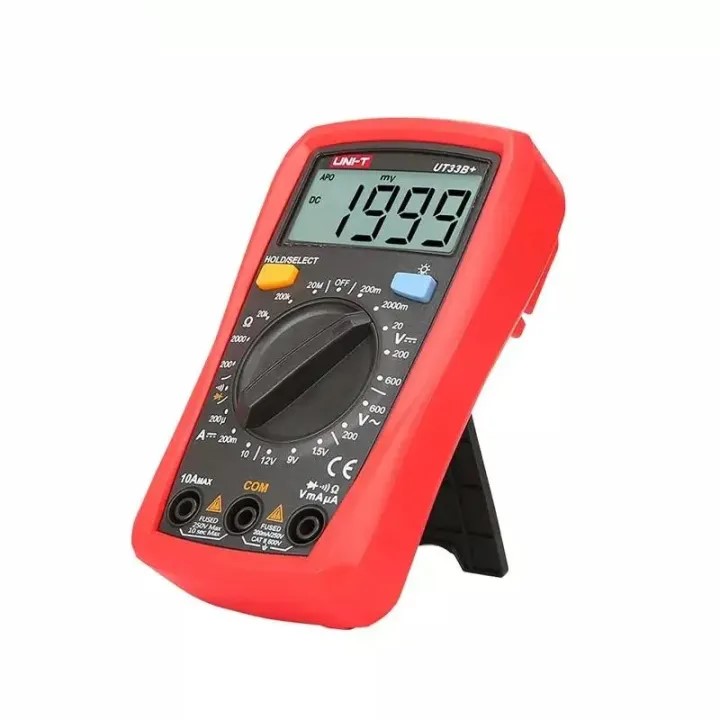 Picture of UNI-T UT33B+ Digital Multimeter - Auto Backlight Off - Loud Buzzer - Ergonomically Designed Rotary Switch - Battery Tester