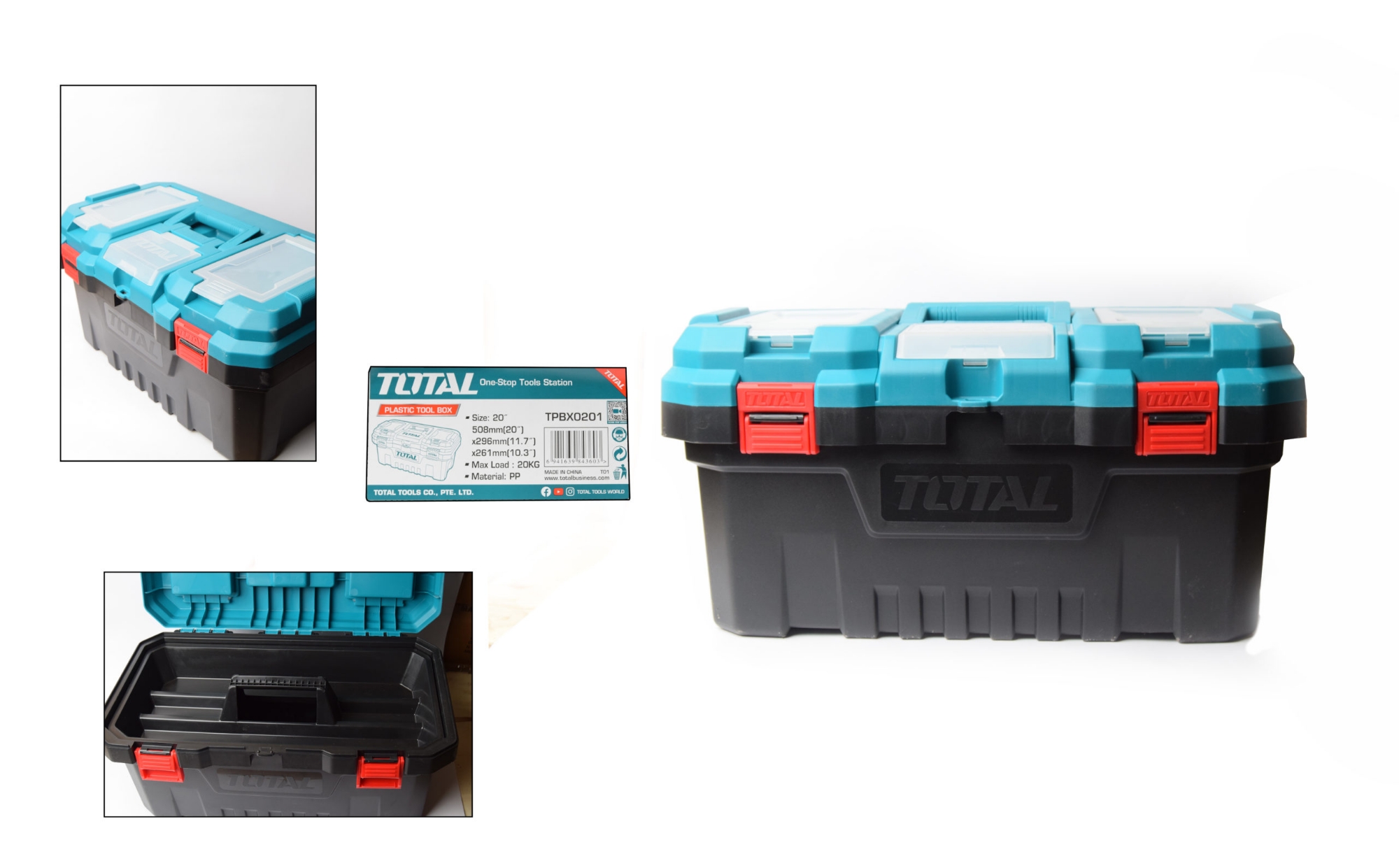Picture of Plastic tool box 20 INCH TOTAL-TPBX0201