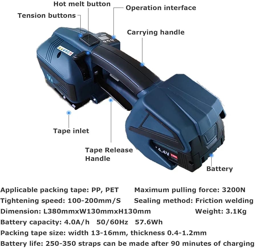 Picture of Rechargeable Strapping Machine 14.4V - 4000mAh