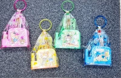 Picture of 8 in 1 communication pen stand with stationary set baby gift set