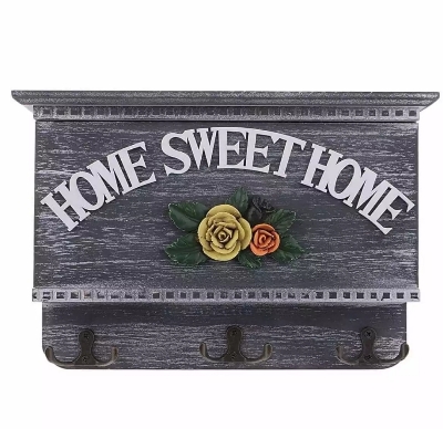 Picture of Home sweet wooden key holder for room decoration