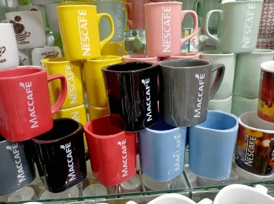 Picture of Ceramic Nescafe Mug Ceramic Coffee Mug Yellow Nescafe1 piece - Coffee