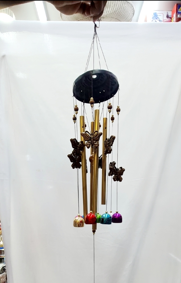 Picture of Home indoor decoration wind bell hanging ornament memorial wind chimes 4 stick big size doorbell gonta metalOutdoor Living Wind Chimes Yard Garden Tubes Bells Copper Home Craft Decor Gifts Layor