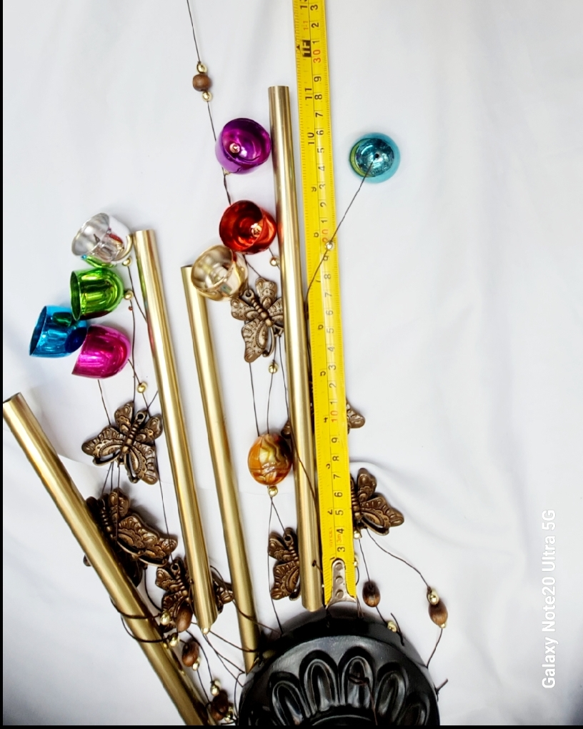 Picture of Home indoor decoration wind bell hanging ornament memorial wind chimes 4 stick big size doorbell gonta metalOutdoor Living Wind Chimes Yard Garden Tubes Bells Copper Home Craft Decor Gifts Layor