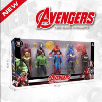 Picture of Marvel Avenger batman superman Spider-Man po wer ranger toys for kids Figure set 5