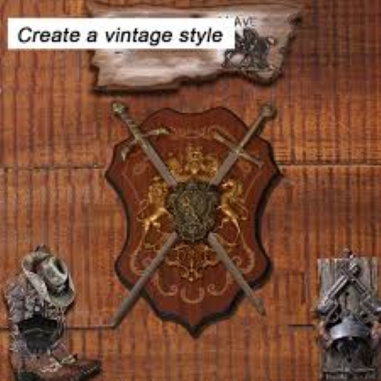 Picture of American Creative Home Bar Sword Wall Decor 3 Pcs
