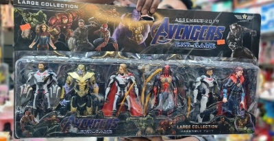 Picture of Avengers Toys Set 6pc - Captain America, Ironman, Pantha and Spider Man