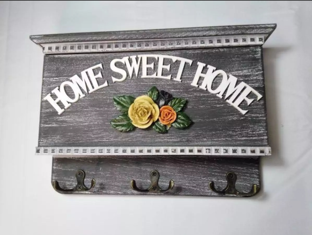 Picture of Home swet wooden key holder for room decoration ‌ wall showpiece
