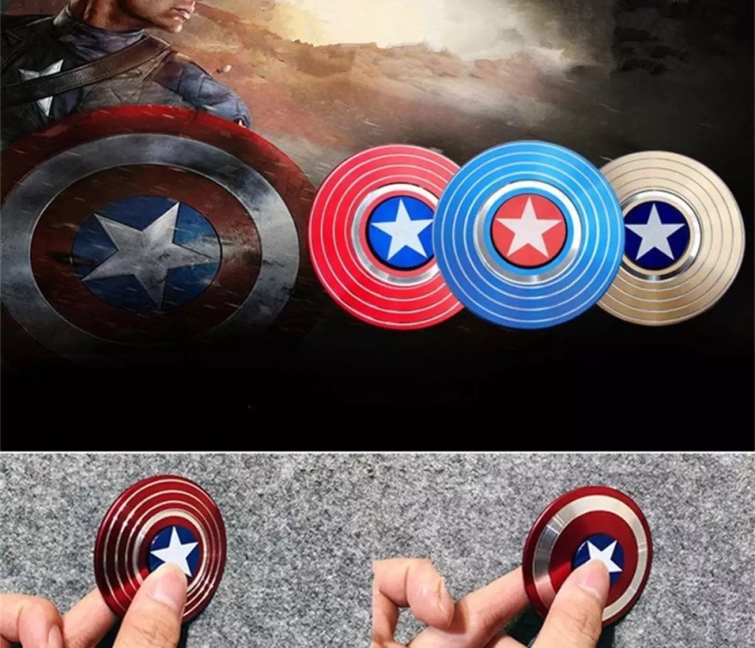 Picture of Captain America Shield MetalTri-Spinner Fidget spinner