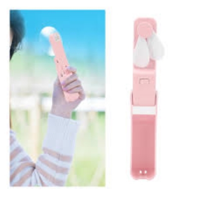 Picture of product imageSpecifications: Product Type : Pocket Fan Item Type : Handheld fan Material : Plastic, TPE Weight : Approx. 92g / 3.2oz Battery : Built in 3.7V 800mAh lithium battery(included) product image1 Rechargeable Foldable Mini Pocket Fan - Pink