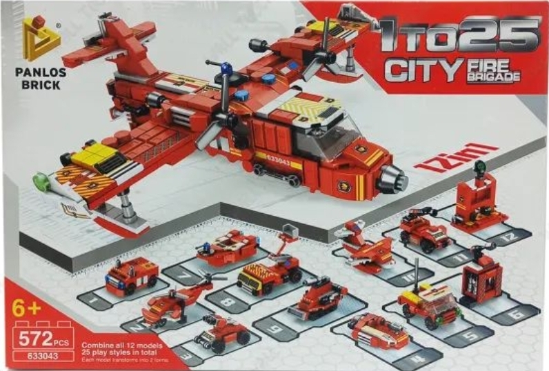 Picture of 12 in 1  Fire Brigade 557 Pcs Play and Learn Educational Brain Development Cities sets