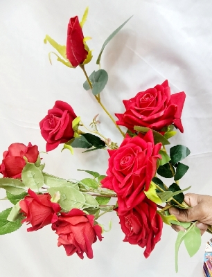 Picture of BIG SIZE LONG Fantastic Flowers Artificial Rose Stick with Realistic
