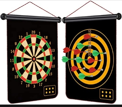 Picture of BIG SIZE Magnetic Dartboard  Black 19 inch 6 pieces dart