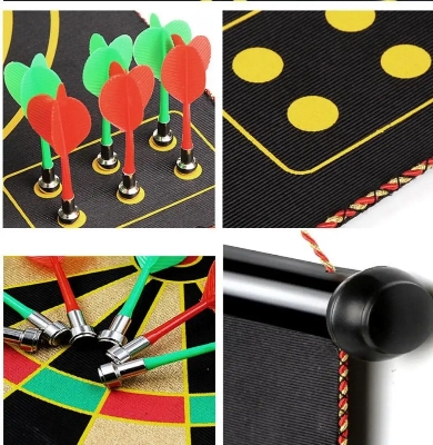 Picture of BIG SIZE Magnetic Dartboard  Black 19 inch 6 pieces dart