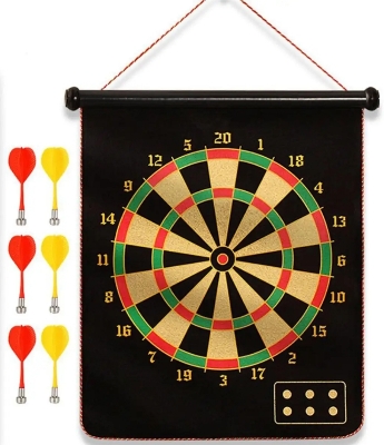 Picture of BIG SIZE Magnetic Dartboard  Black 19 inch 6 pieces dart