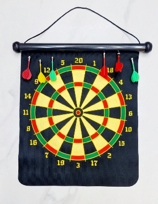 Picture of BIG SIZE Magnetic Dartboard  Black 19 inch 6 pieces dart
