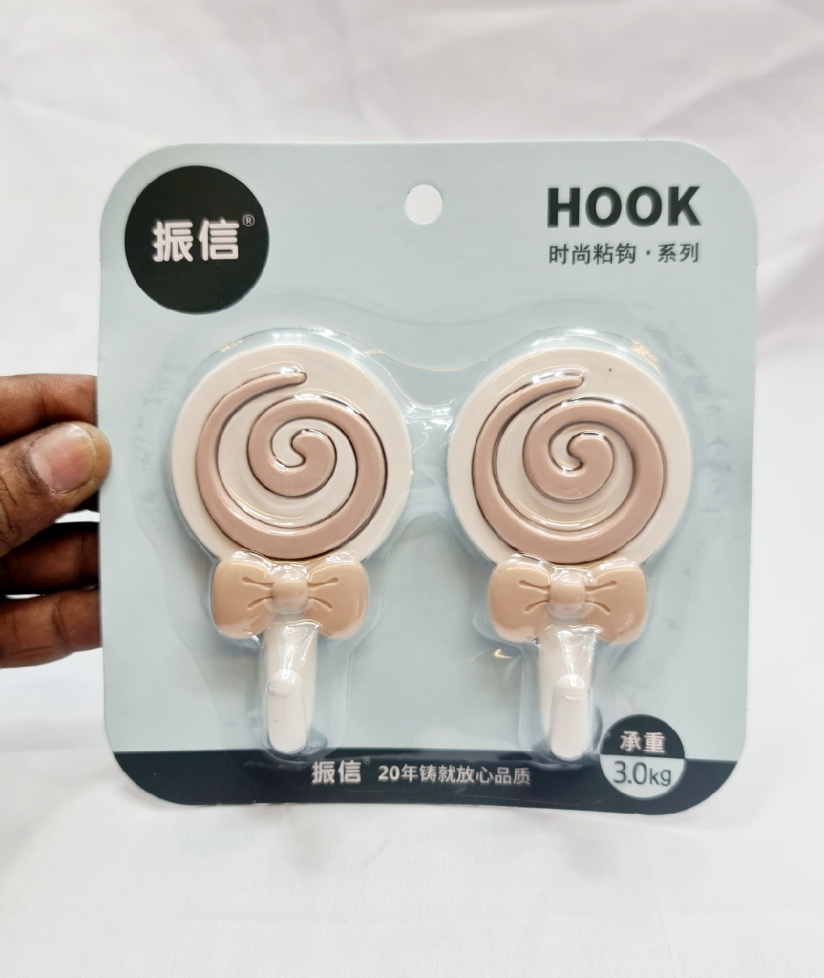 Picture of Hook Non Marking Screw 2Pcs Punch-Free Wall Stickers Home Seamless Nail With Nut And Nut Cap