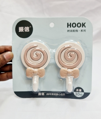 Picture of Hook Non Marking Screw 2Pcs Punch-Free Wall Stickers Home Seamless Nail With Nut And Nut Cap