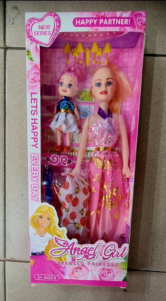 Picture of 2 in 1 baby barbie doll princess doll charming Hannah montan mother and baby doll