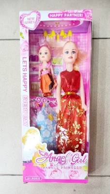Picture of 2 in 1 baby barbie doll princess doll charming Hannah montan mother and baby doll