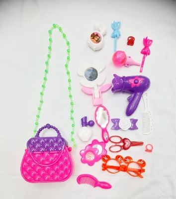 Picture of Baby Makeup Set For kids Plastic Product Ladies Makeup Pretend Role Play Beaut Set Toy For3Year+ Kids