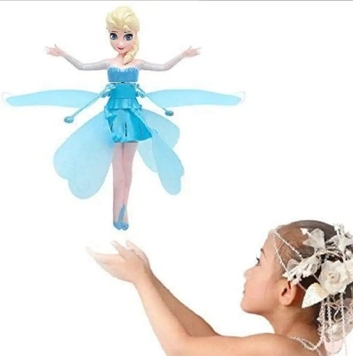 Picture of Frozen Barbie princess Flaying Doll  Blue or pink Doll