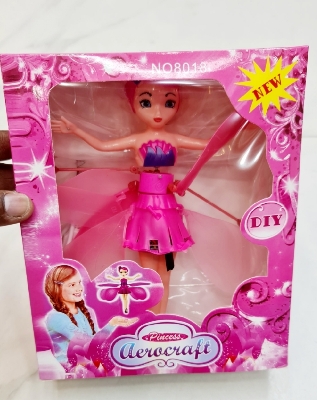 Picture of Frozen Barbie princess Flaying Doll  Blue or pink Doll