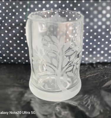 Picture of Glass mug printed design forestate new model clear 1 Pcs Clear Glass Juice/Drinking/water Mug- 305ml